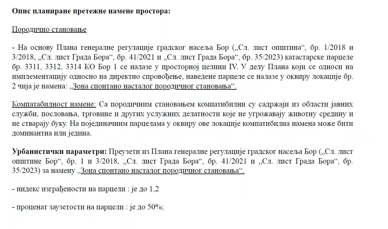 Slika broj 5 - Deo iz lokacijskih uslova koje su izdate S-inženjeringu, ceo dokumenat možete preuzeti ovde, u ovoj bazi podataka https://ceop.apr.gov.rs/ceopweb/sr-cyrl/home